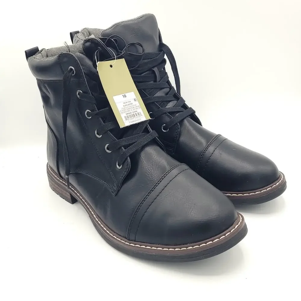 New goodfellow & co black jeffrey boots size 10